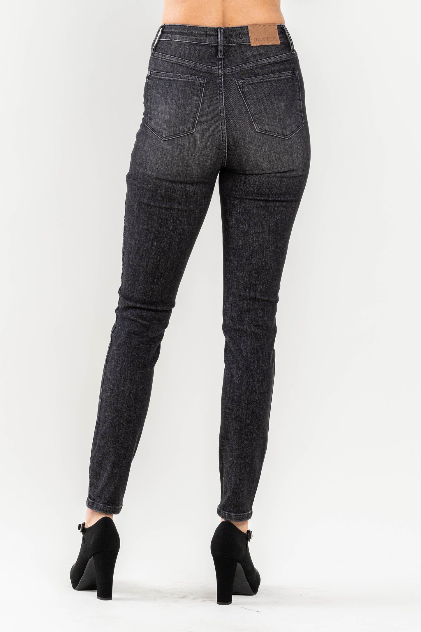 Judy Blue High Waist Tummy Control Black Wash Skinny