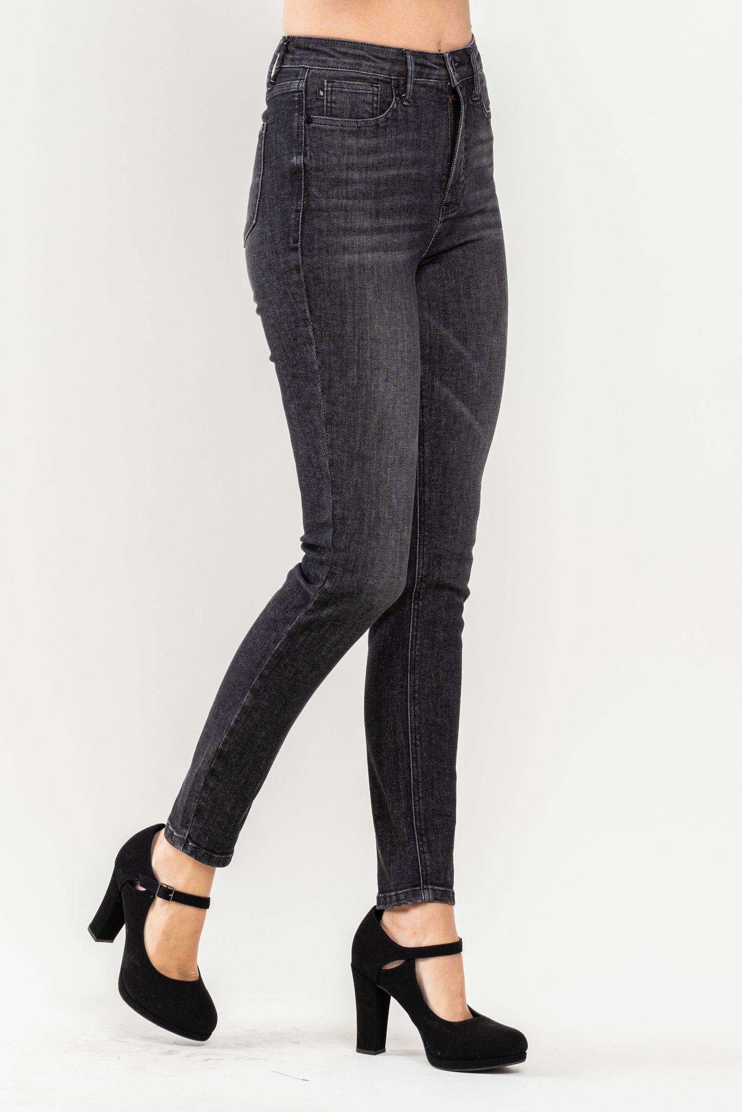 Judy Blue High Waist Tummy Control Black Wash Skinny