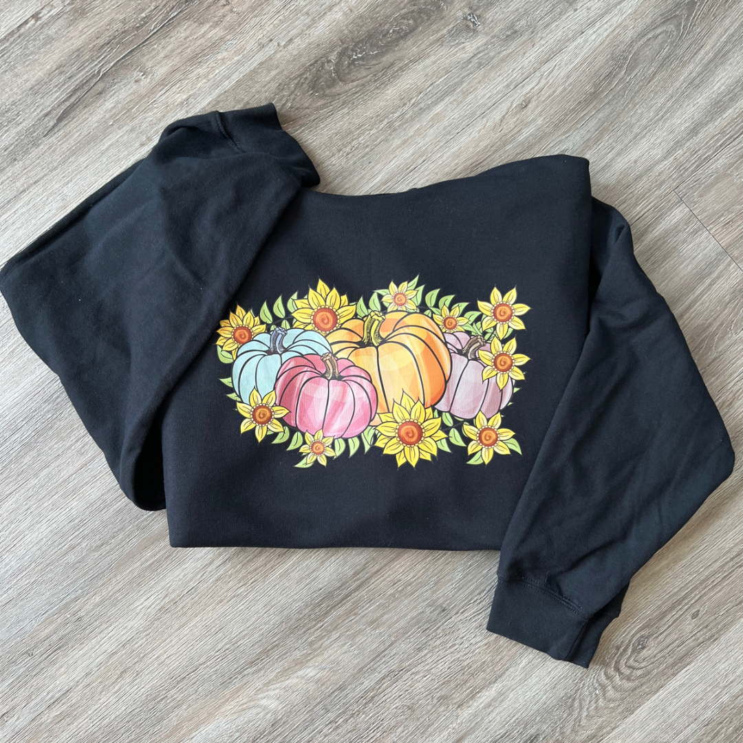 Pumpkins & Sunflowers Hoodie - RTS