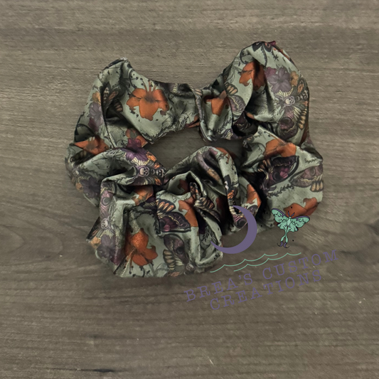 Sage Death Moth Scrunchie