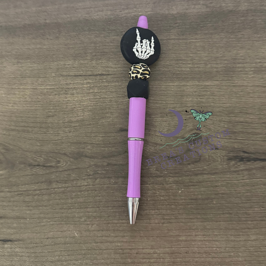 Skellie Rocker Beaded Pen