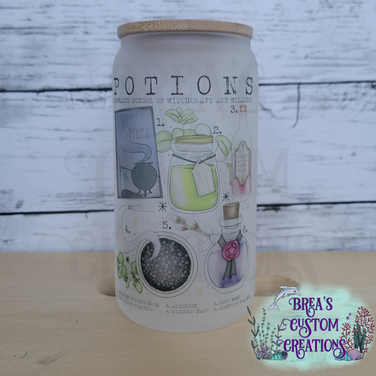 Potions - 16oz Glass Can Frosted