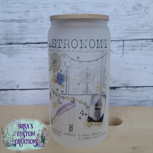 Astronomy - 16oz Glass Can Frosted