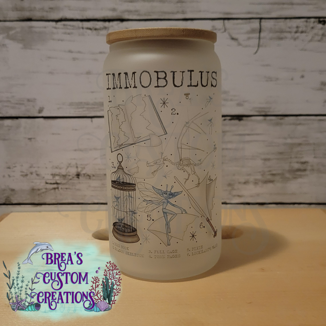 Immobulus - 16oz Glass Can Frosted