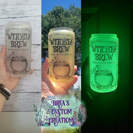 Witches Brew - 16oz UV/Glow Glass Can